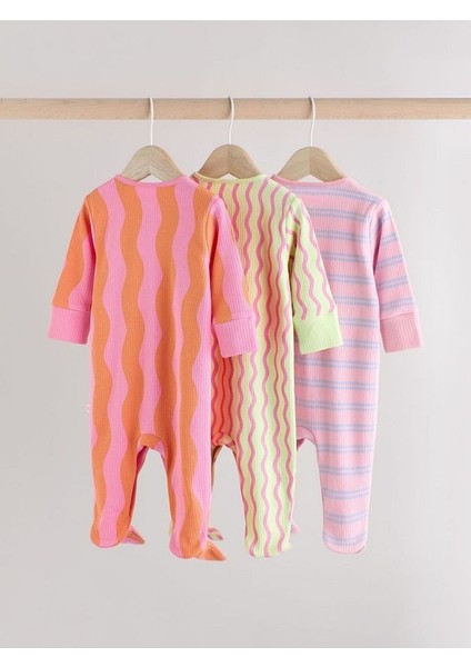 %100 Pamuklu Pembe Baskılı 3'lü Tulum Set fiyatları