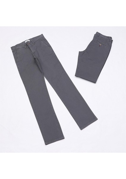 Erkek Ince Pantolon - (40-50) - PT-241 - Füme