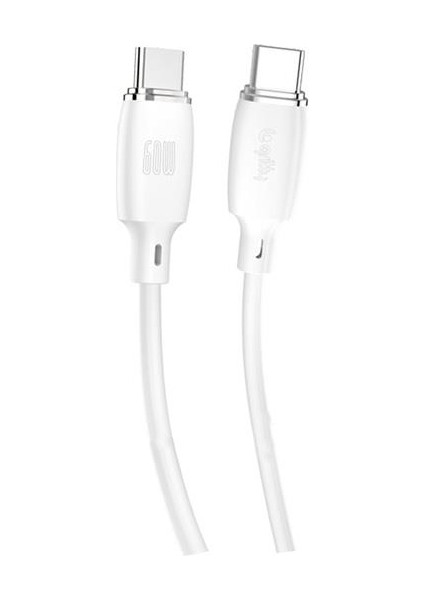60W Type-C To Type-C Şarj Kablosu 1 M Beyaz (GL-SC01)