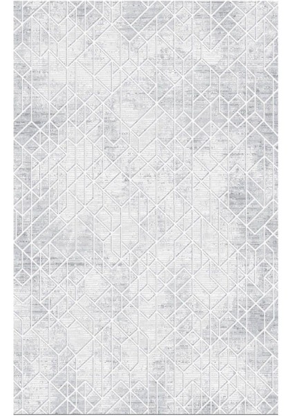 Bambu Serisi Kadife Yüzeyli Halı Modelleri Gri