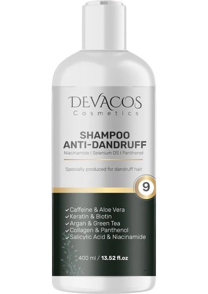 Eğzama Şampuanı Kepek Şampuanı Kaşıntıı Pullanmaa Gidericiı Tuzsuz Şampuan 400 ml