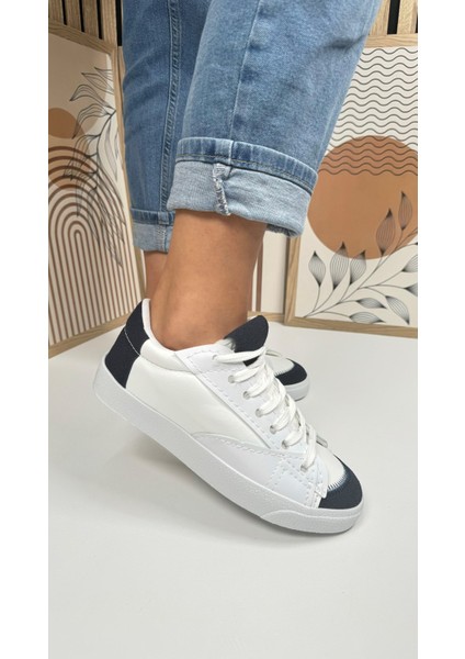 Günlük Kadın Sneaker Bağcıklı Tırtıklı Taban Süet Detaylı Yürüyüş Spor Ayakkabı 07 modelleri