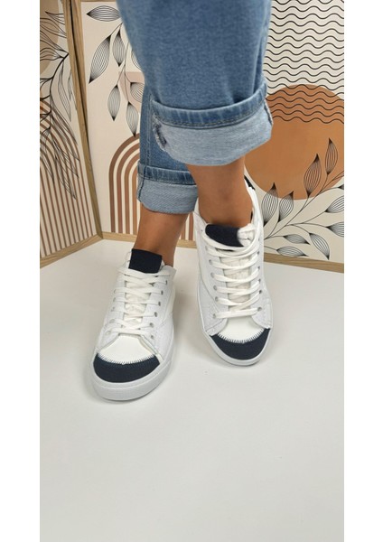 Günlük Kadın Sneaker Bağcıklı Tırtıklı Taban Süet Detaylı Yürüyüş Spor Ayakkabı 07 fırsatları