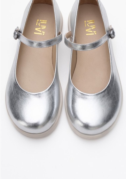 Anisa Beyaz Cilt Bantlı Deri Kadın Babet Ayakkabı fiyatları