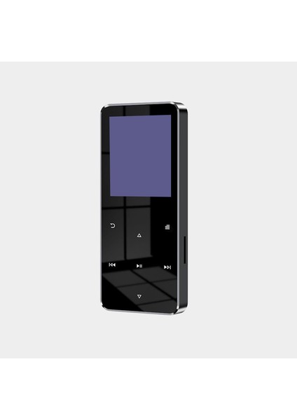 Bluetooth Mp3 Mp4 Çalar Ses Kayıt Şarjlı Player Dahili Hoparlör ve Kulaklık 16 GB Hafızalı Dokunmatik Siyah