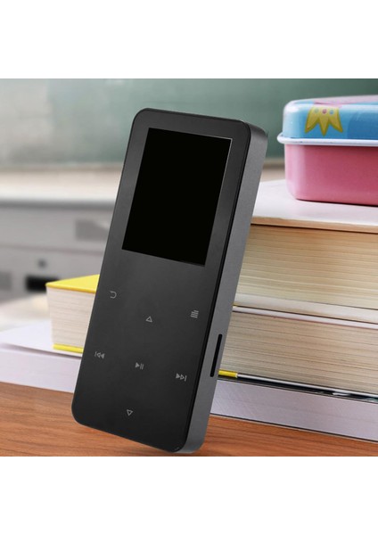 Bluetooth Mp3 Mp4 Çalar Ses Kayıt Şarjlı Player Dahili Hoparlör ve Kulaklık 16 GB Hafızalı Dokunmatik Siyah