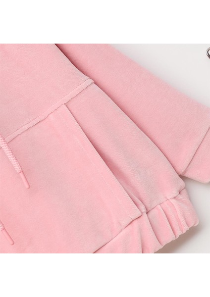 Kız Çocuk Uzun Kol Ince Alt - Üst Takım - 25128 - Açık Pembe