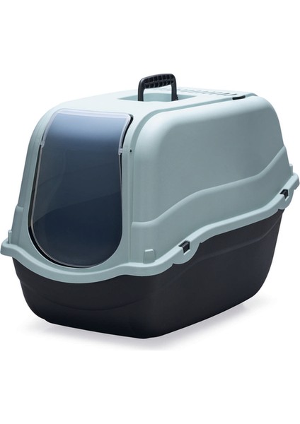 Kapalı Kedi Tuvaleti, Koku Filtreli, Açık Mavi Antrasit, 57X39X41CM Ynsmr
