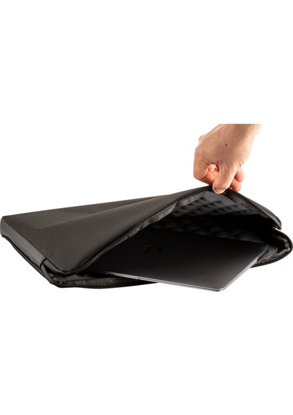 MacBook Air/pro 15.6 İnç Uyumlu Darbeye Karşı Korumalı Laptop Çantası - Suya Dayanıklı Tasarım Siyah modelleri