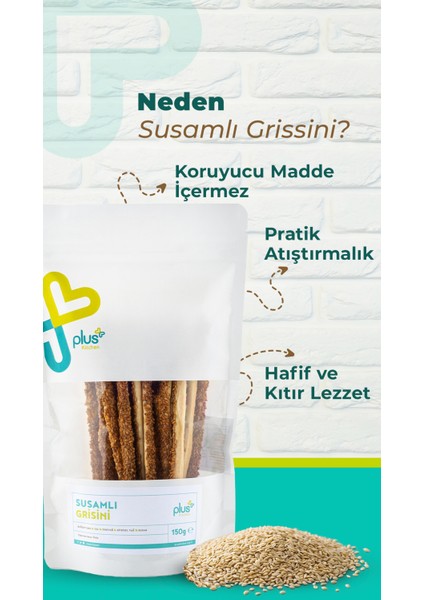 Susamlı Grissini 150 Gr