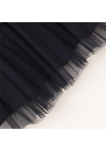 Kız Çocuk Uzun Kol Ince Elbise - 42514 - Lacivert fiyatları