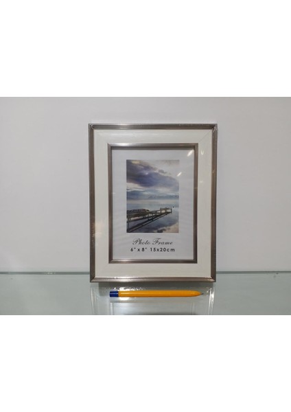 Dekoratif Çerçeve Mavi-Beyaz 15X20