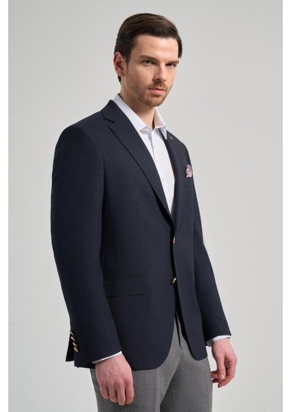 Düz Bez Ayağı Mono Yaka Tam Astar Esnek 6 Drop Comfort Fit Ceket 1002245902 modelleri