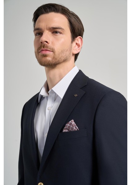 Düz Bez Ayağı Mono Yaka Tam Astar Esnek 6 Drop Comfort Fit Ceket 1002245902 fırsatları