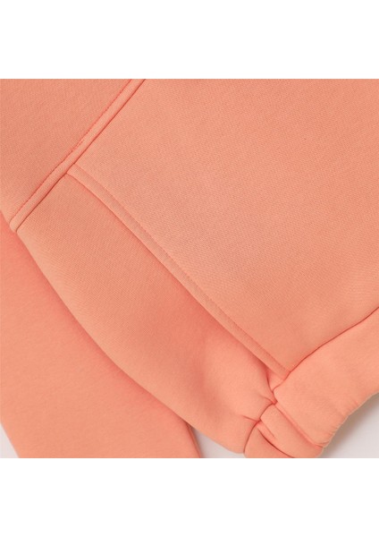 Kız Çocuk Uzun Kol Kalın Kışlık Alt - Üst Takım - (8 Yaş-13 Yaş) - 25116 - Somon modelleri