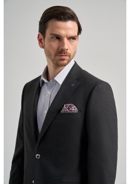 Düz Bez Ayağı Mono Yaka Tam Astar Esnek 6 Drop Comfort Fit Ceket 1002245902 fırsatları