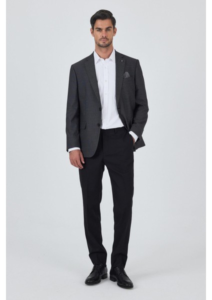 Koyu Antrasit Mono Yaka Bez Ayağı Tam Astar Esnek 4 Drop Comfort Fit Classic Ceket 1002250157 fiyatları
