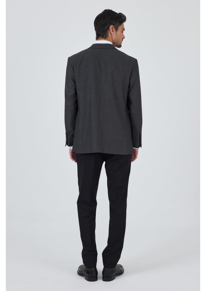 Koyu Antrasit Mono Yaka Bez Ayağı Tam Astar Esnek 4 Drop Comfort Fit Classic Ceket 1002250157 indirimleri