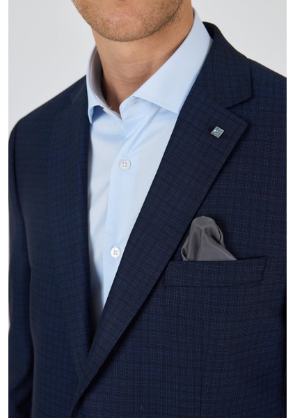 Koyu Lacivert Mono Yaka Bez Ayağı Tam Astar Esnek 4 Drop Comfort Fit Classic Ceket 1002250157 fırsatları