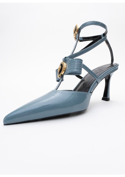 Peal Mavi Rugan Kadın Topuklu Ayakkabı indirimleri