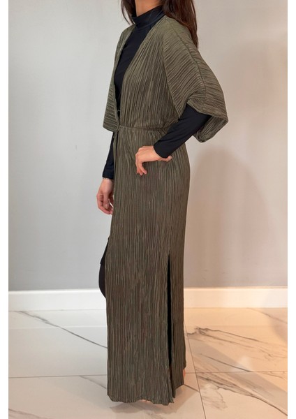 Piliseli Kimono Pareo Kaftan Bağlanabilir RPK004 Haki fiyatları