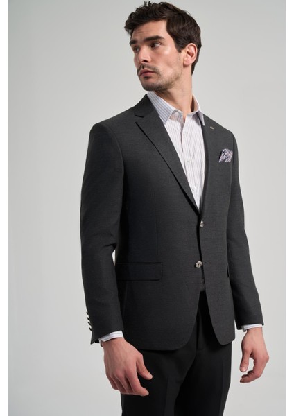 Düz Bez Ayağı Mono Yaka Tam Astar Esnek 6 Drop Slim Fit Ceket 1002245903 modelleri