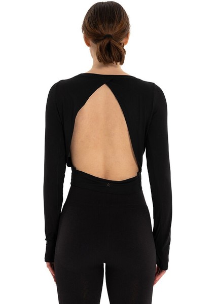 Sırtı Üçgen Detay Parmak Geçmeli Modal T-Shirt fiyatları