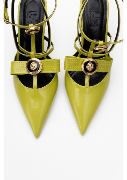 Peal Mavi Rugan Kadın Topuklu Ayakkabı modelleri