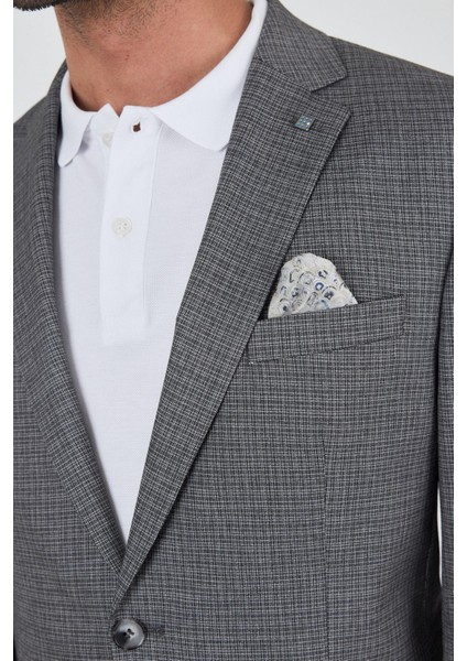 Füme Mono Yaka Bez Ayağı Tam Astar Esnek 4 Drop Comfort Fit Classic Ceket 1002250156 fırsatları