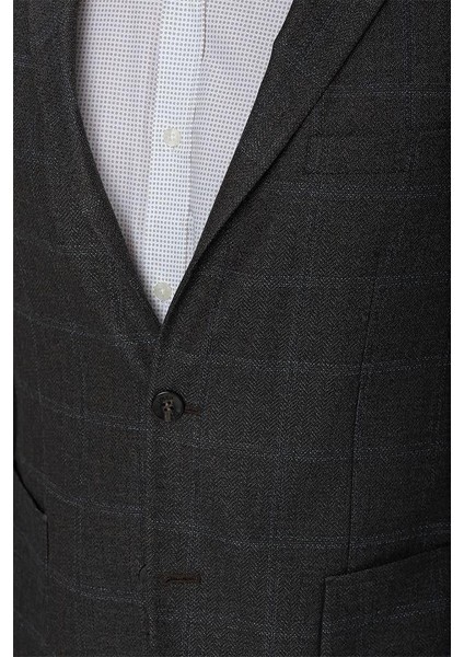 Desenli Mono Yaka Astarsız 6 Drop Comfort Fit Rahat Kesim Ceket 1002225172 indirimleri