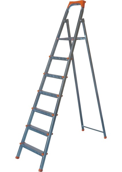 - 6+1 Basamaklı Galvanizli Profil Merdiven - Ev - Bahçe - İş Yeri İçin Dayanıklı