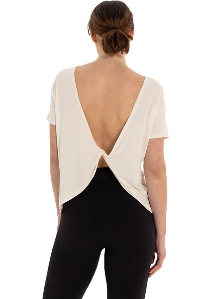 Sırt Detay Modal Yoga T-Shirt modelleri