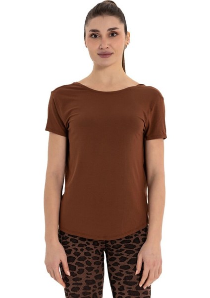 Sırt Detay Modal Yoga T-Shirt modelleri