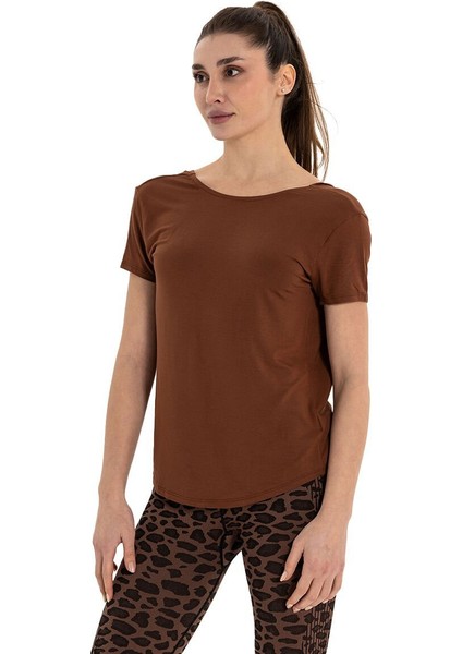 Sırt Detay Modal Yoga T-Shirt fırsatları