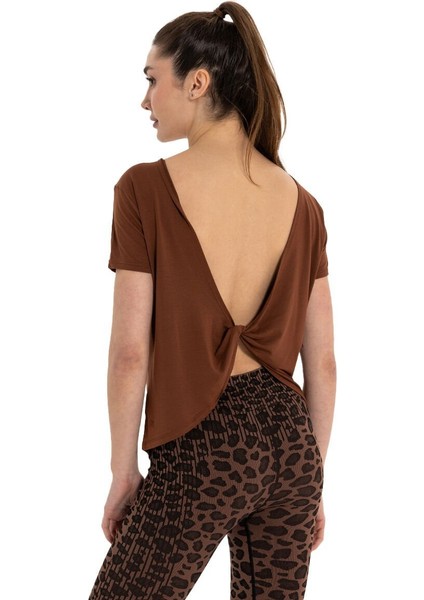 Sırt Detay Modal Yoga T-Shirt indirimleri