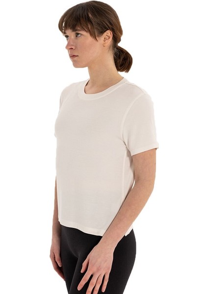 Modal Bisiklet Yaka Basic Yoga T-Shirt
