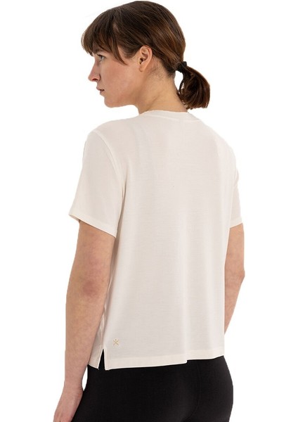 Modal Bisiklet Yaka Basic Yoga T-Shirt