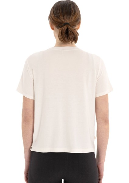 Modal Bisiklet Yaka Basic Yoga T-Shirt
