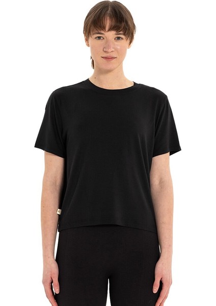 Modal Bisiklet Yaka Basic Yoga T-Shirt