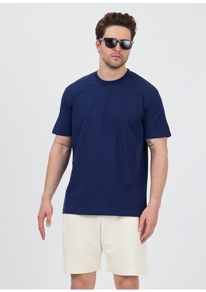 Erkek Basic Lacivert T-Shirt