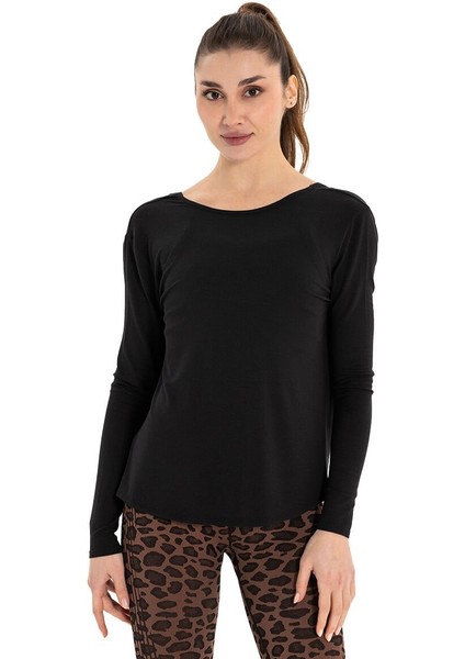 Sırt Detay Uzun Kollu Modal Yoga T-Shirt fiyatları