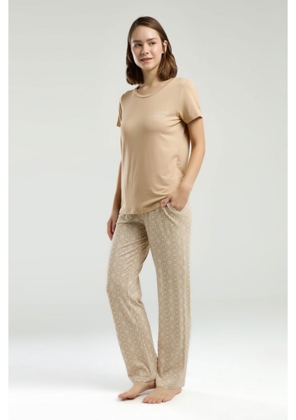 9001 Kadın Kısa Kol Pijama Takım