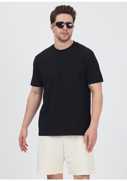 Erkek Basic Siyah T-Shirt indirimleri