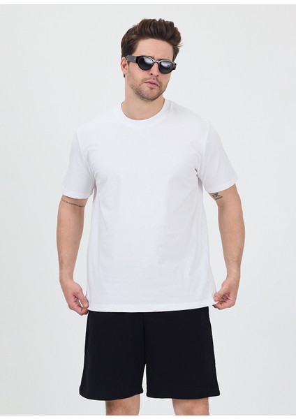 Erkek Basic Beyaz T-Shirt