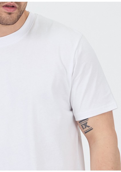 Erkek Basic Beyaz T-Shirt fırsatları