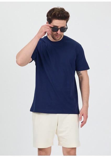 Erkek Basic Lacivert T-Shirt