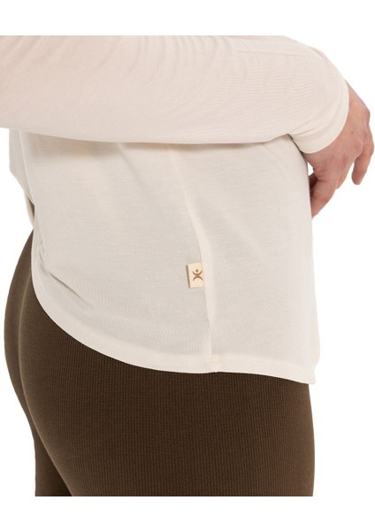 Sırt Detay Uzun Kollu Modal Yoga T-Shirt indirimleri