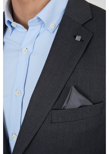 Siyah Mono Yaka Armürlü Tam Astar Esnek 6 Drop Comfort Fit Classic Ceket 1002250153 fırsatları