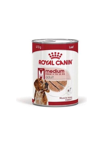 Medium Loaf Mousse Orta Irk Ezme Yetişkin Köpek Konservesi 410GR x 6 Adet