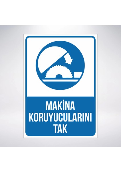 Makine Koruyucularını Tak Sticker 20X28 cm